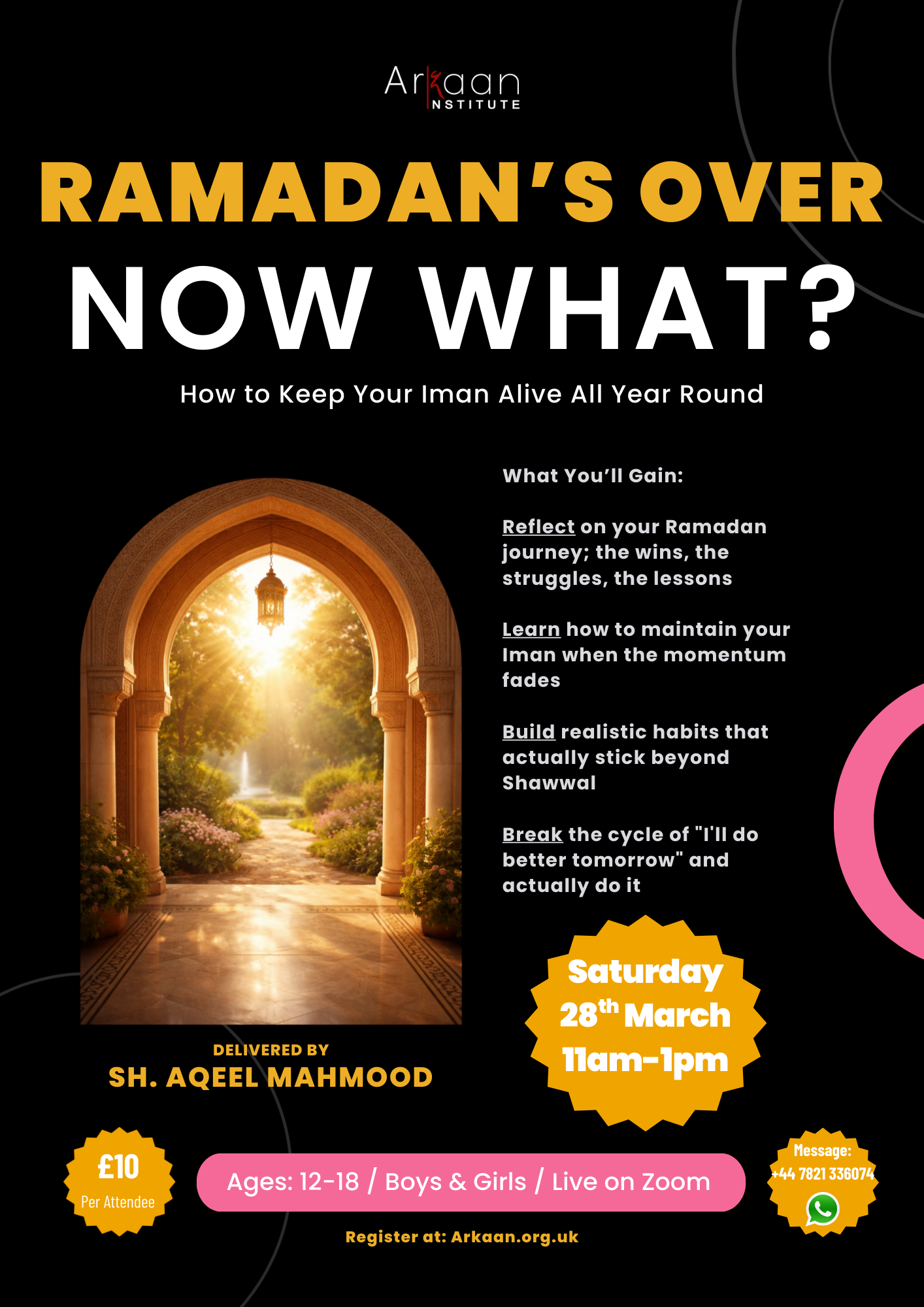 Ramadan’s Over – Now What?